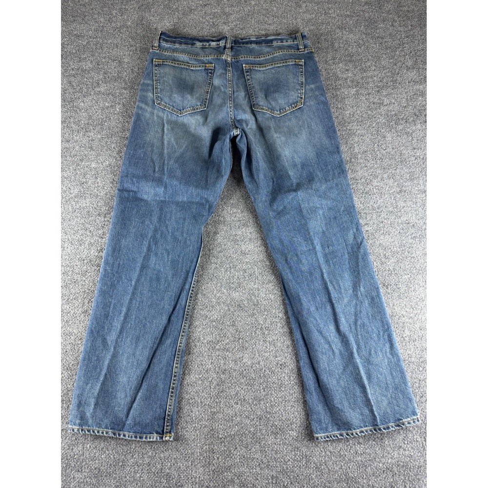 Banana Republic Mens Straight Leg Jeans Medium Wash Blue Denim 36x32 - Picture 6 of 7